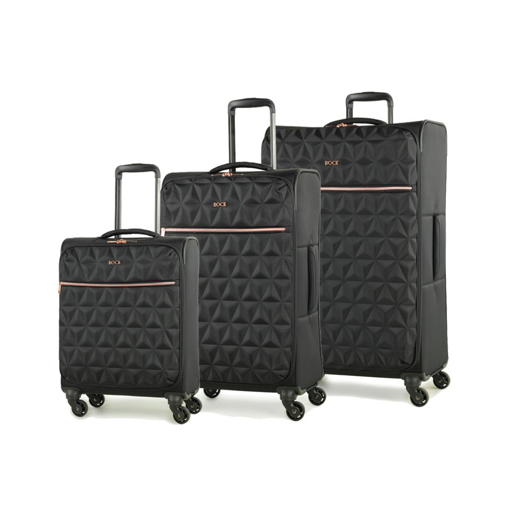 Obrázok z Sada cestovních kufrů ROCK Jewel - černá - 97 / 61  / 34 L