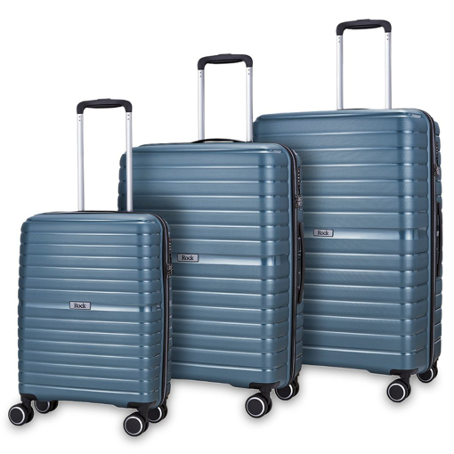 Obrázok z Sada cestovních kufrů ROCK Hydra-lite - modrá - 98 / 63 / 35 L