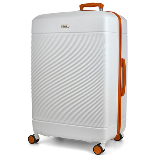 Obrázok z Plastový kufr ROCK Love Island L - bílá / oranžová - 119 L