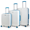 Obrázok z Sada cestovních kufrů ROCK Love Island - bílá / modrá - 119 / 75 / 35 L