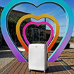 Obrázok z Sada cestovních kufrů ROCK Love Island - bílá / modrá - 119 / 75 / 35 L