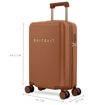 Obrázok z Kabinový kufr SUITSUIT® Serenity Caramel Café S - hnědá - 32 L