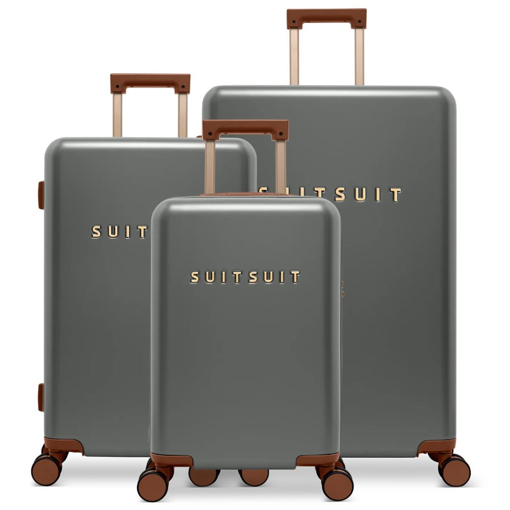 Obrázok z Sada cestovních kufrů SUITSUIT® Serenity Atlantic Deep - šedá - 91 / 60 / 32 L