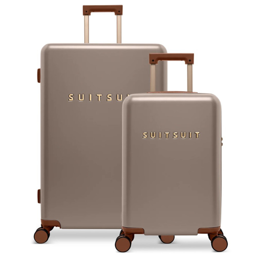 Obrázok z Sada cestovních kufrů SUITSUIT® Serenity Moon Stone 2 ks - hnědá - 91 / 32 L