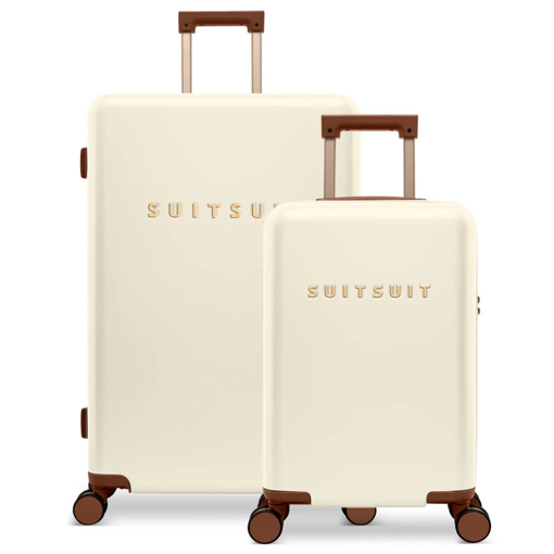 Obrázok z Sada cestovních kufrů SUITSUIT® Serenity Whisper White 2 ks - bílá - 91 / 32 L