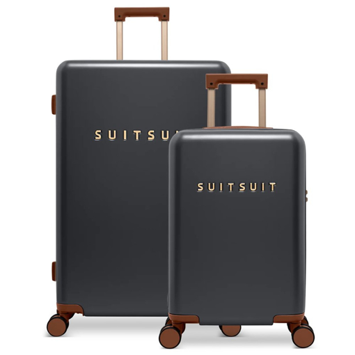 Obrázok z Sada cestovních kufrů SUITSUIT® Serenity Black Olive 2 ks - černá - 91 / 32 L