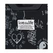 Obrázok z Kabinový kufr MIA&nbsp;TORO Love This Life Medallions S - černá - 39 L
